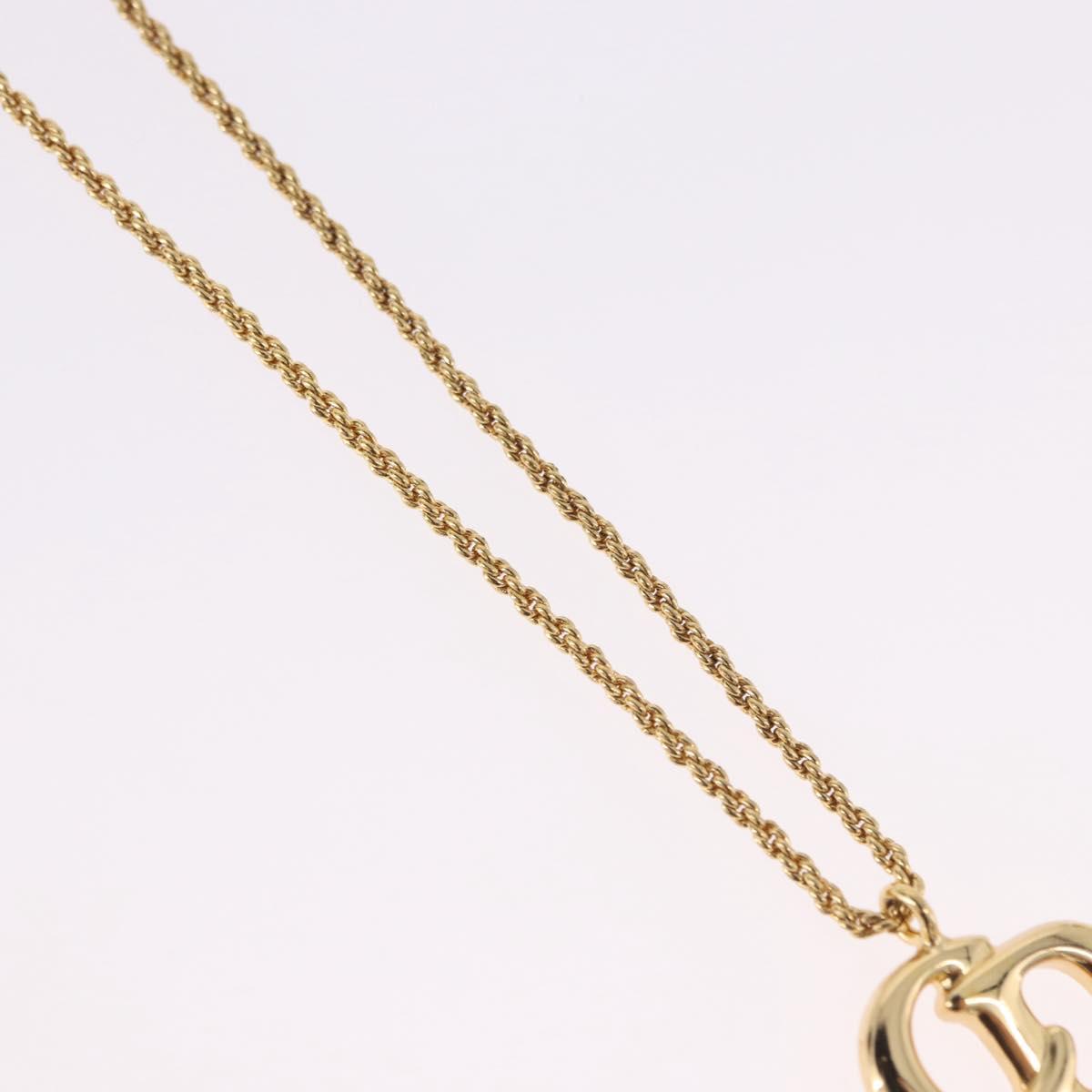 Christian Dior Necklace metal Gold Tone Auth 192156V
