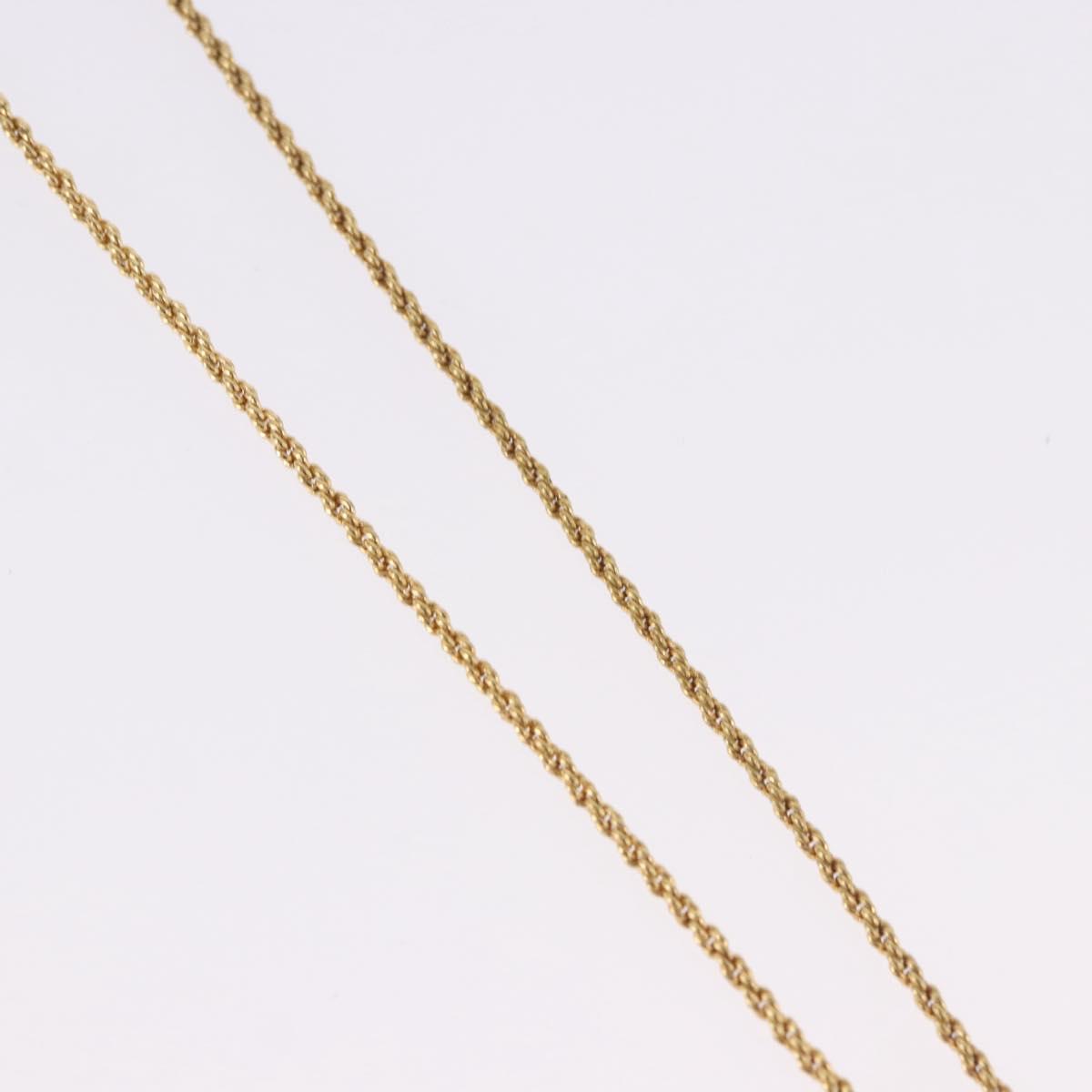 Christian Dior Necklace metal Gold Tone Auth 192156V