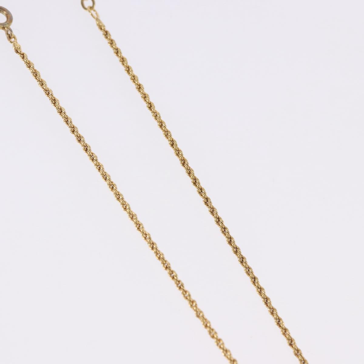Christian Dior Necklace metal Gold Tone Auth 192156V
