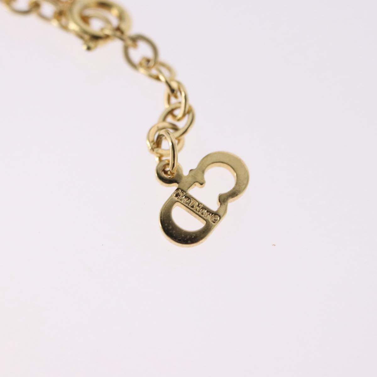 Christian Dior Necklace metal Gold Tone Auth 192162V