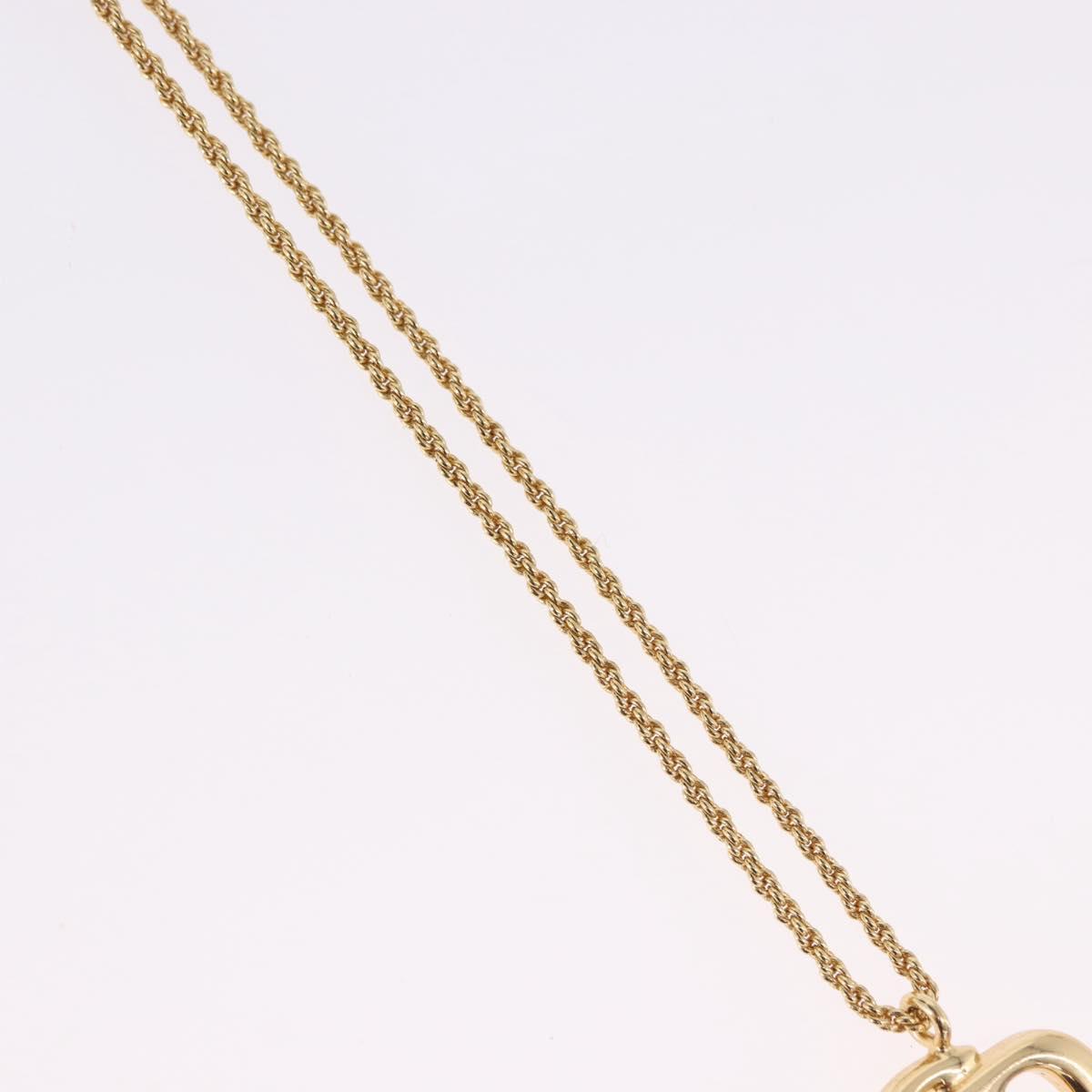 Christian Dior Necklace metal Gold Tone Auth 192162V