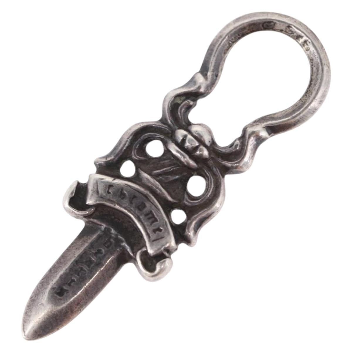 Chrome Hearts Dagger Charm Pendant Top Ag925 Silver Auth 192164M