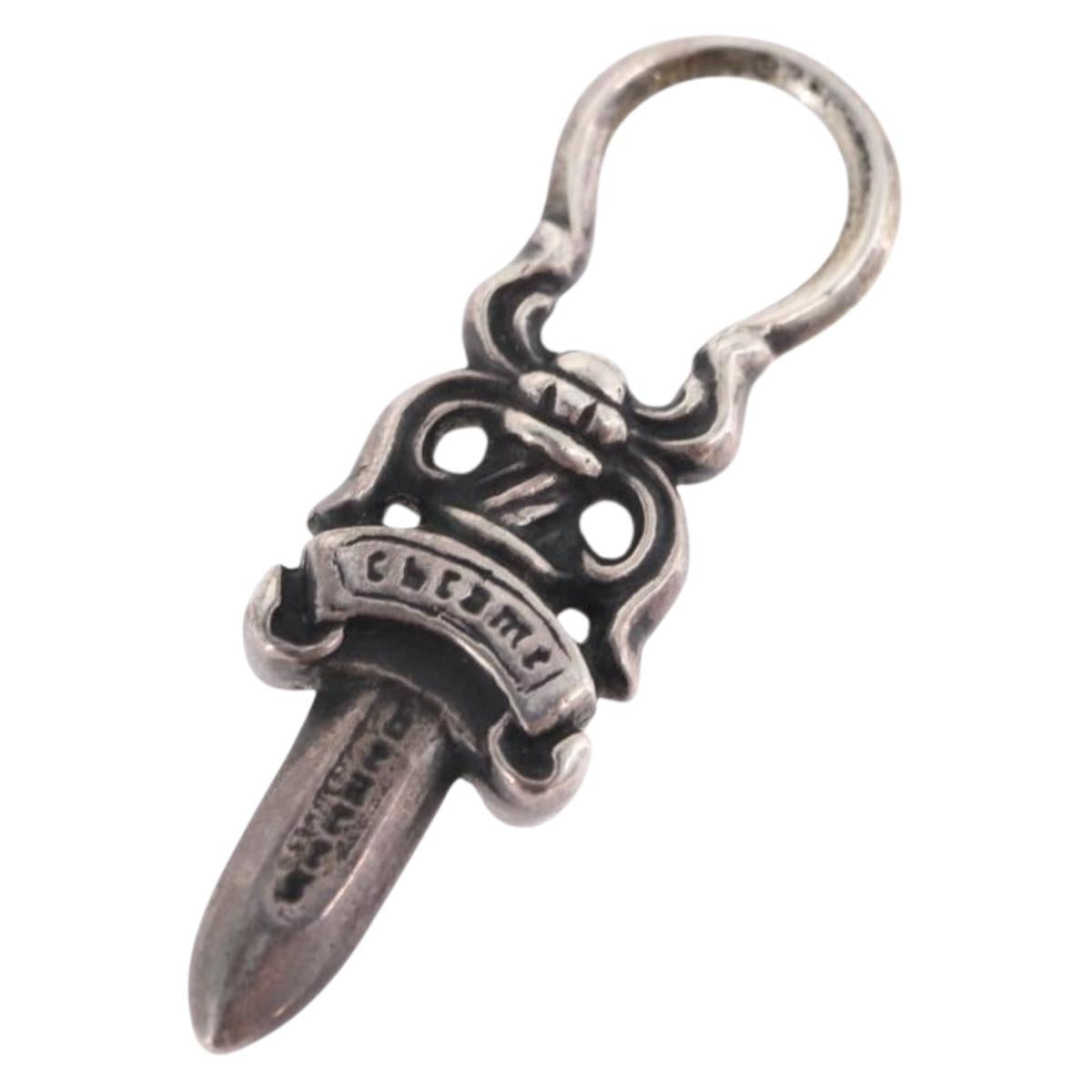 Chrome Hearts Dagger Charm Pendant Top Ag925 Silver Auth 192165M
