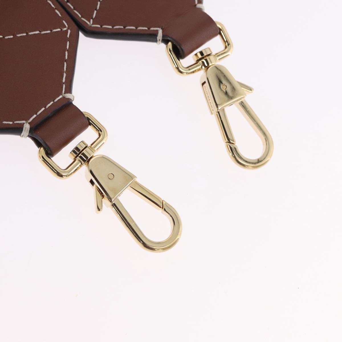 BURBERRY Shoulder Strap Canvas 36.2"" Beige Gold Auth 192166M