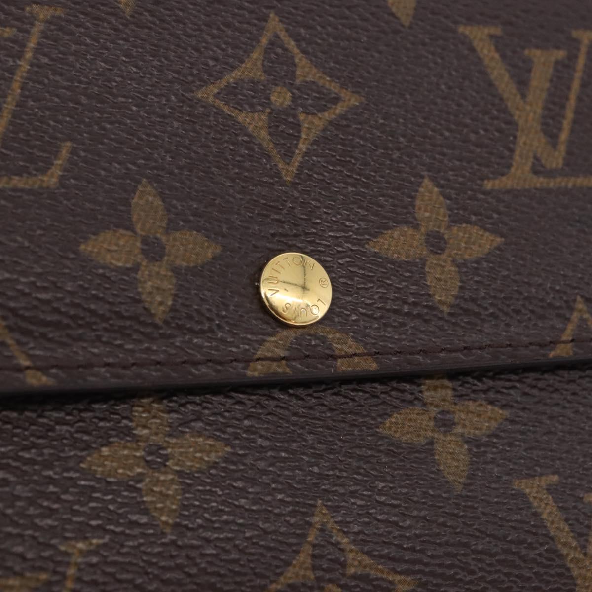 LOUIS VUITTON Monogram Portefeuille Sarah Long Wallet M61734 LV Auth 192167V