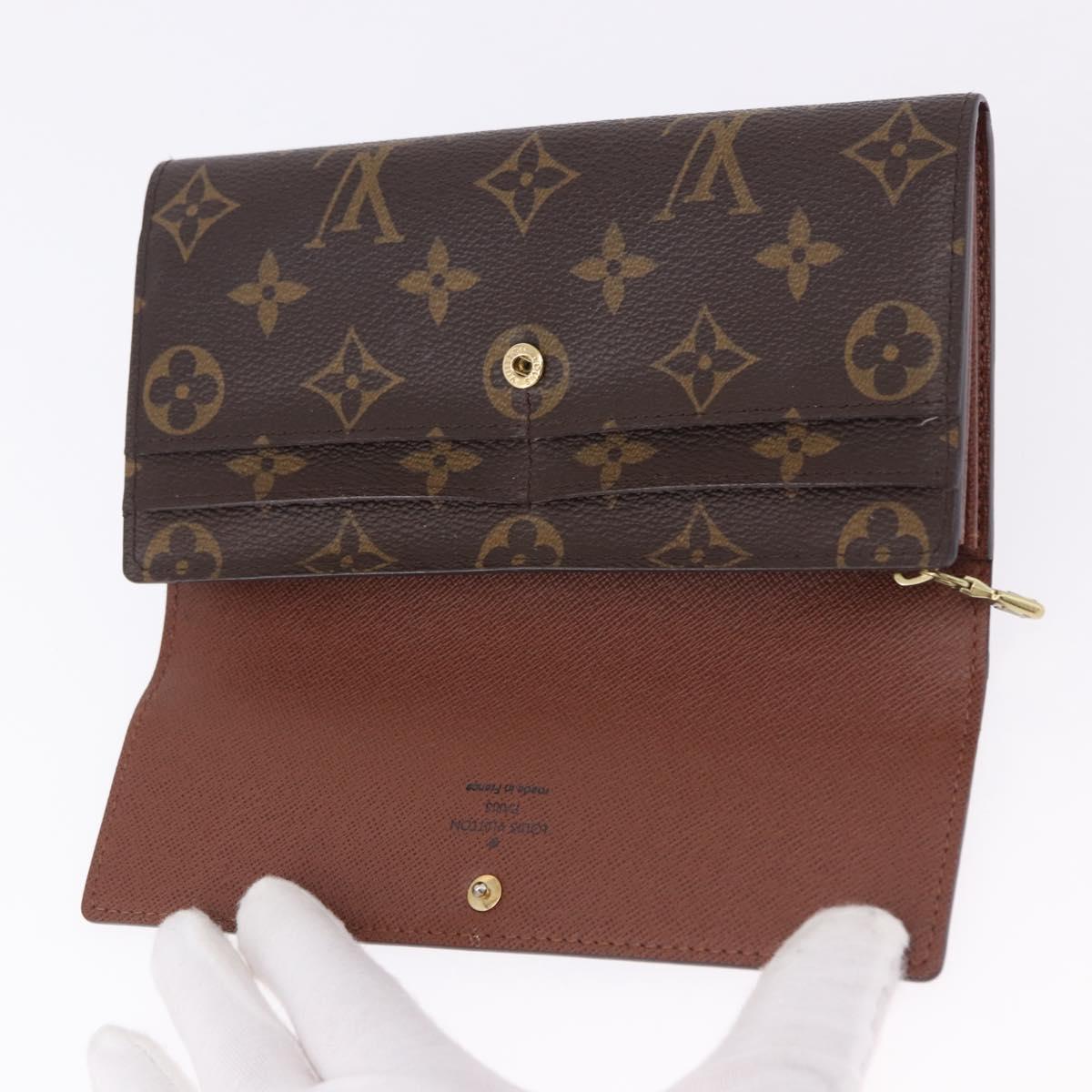 LOUIS VUITTON Monogram Portefeuille Sarah Long Wallet M61734 LV Auth 192167V