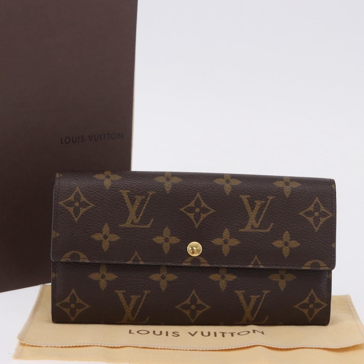 LOUIS VUITTON Monogram Portefeuille Sarah Long Wallet M61734 LV Auth 192167V