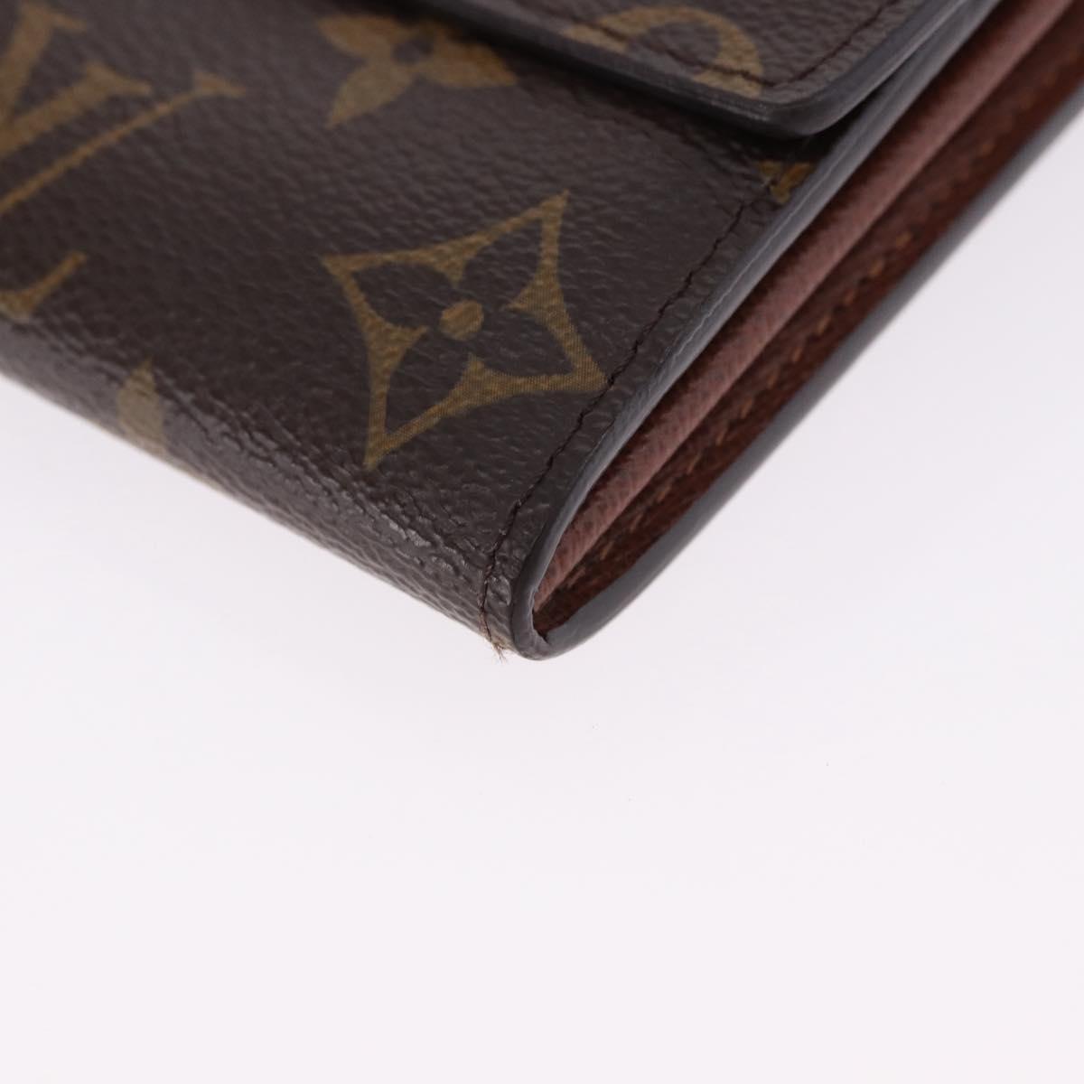LOUIS VUITTON Monogram Portefeuille Sarah Long Wallet M61734 LV Auth 192167V