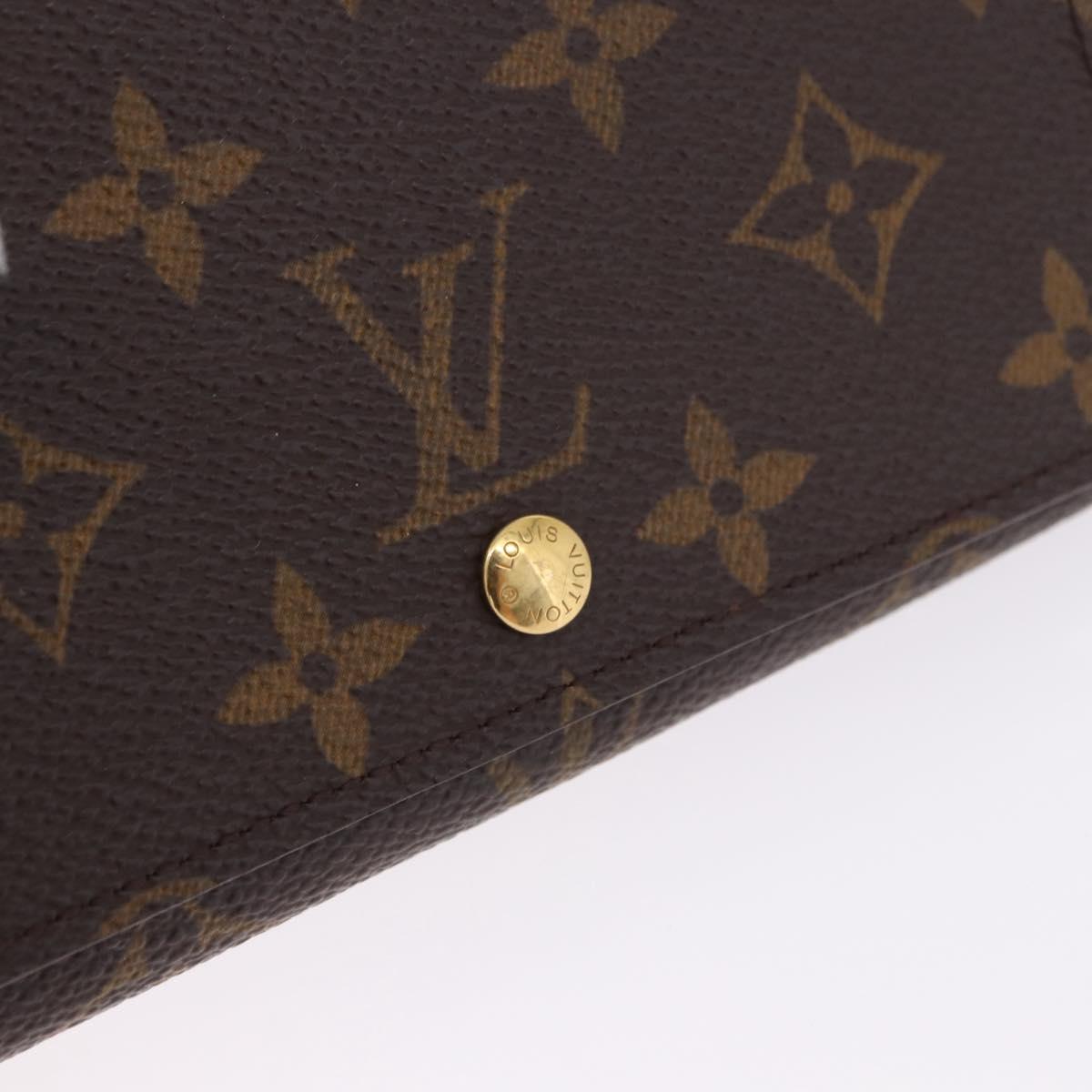 LOUIS VUITTON Monogram Porte Monnaie Billets Tresor Wallet M61730 Auth 192170A