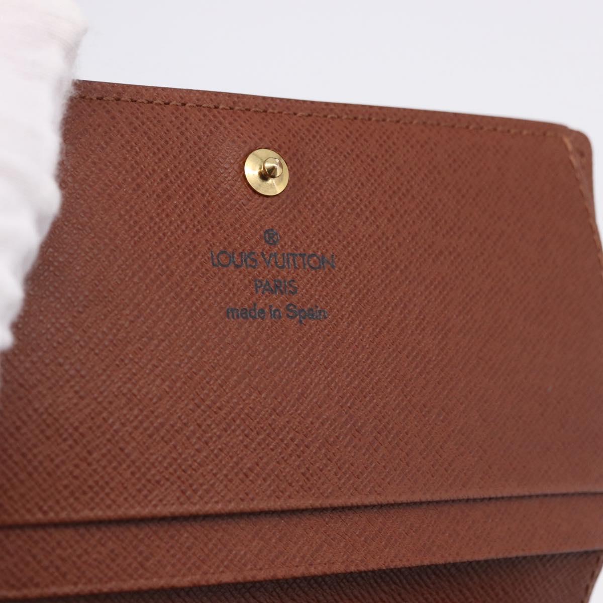 LOUIS VUITTON Monogram Porte Monnaie Billets Tresor Wallet M61730 Auth 192170A