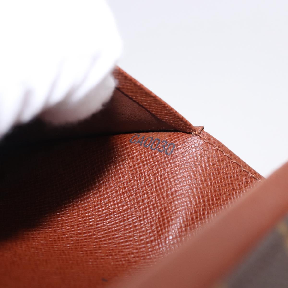 LOUIS VUITTON Monogram Porte Monnaie Billets Tresor Wallet M61730 Auth 192170A