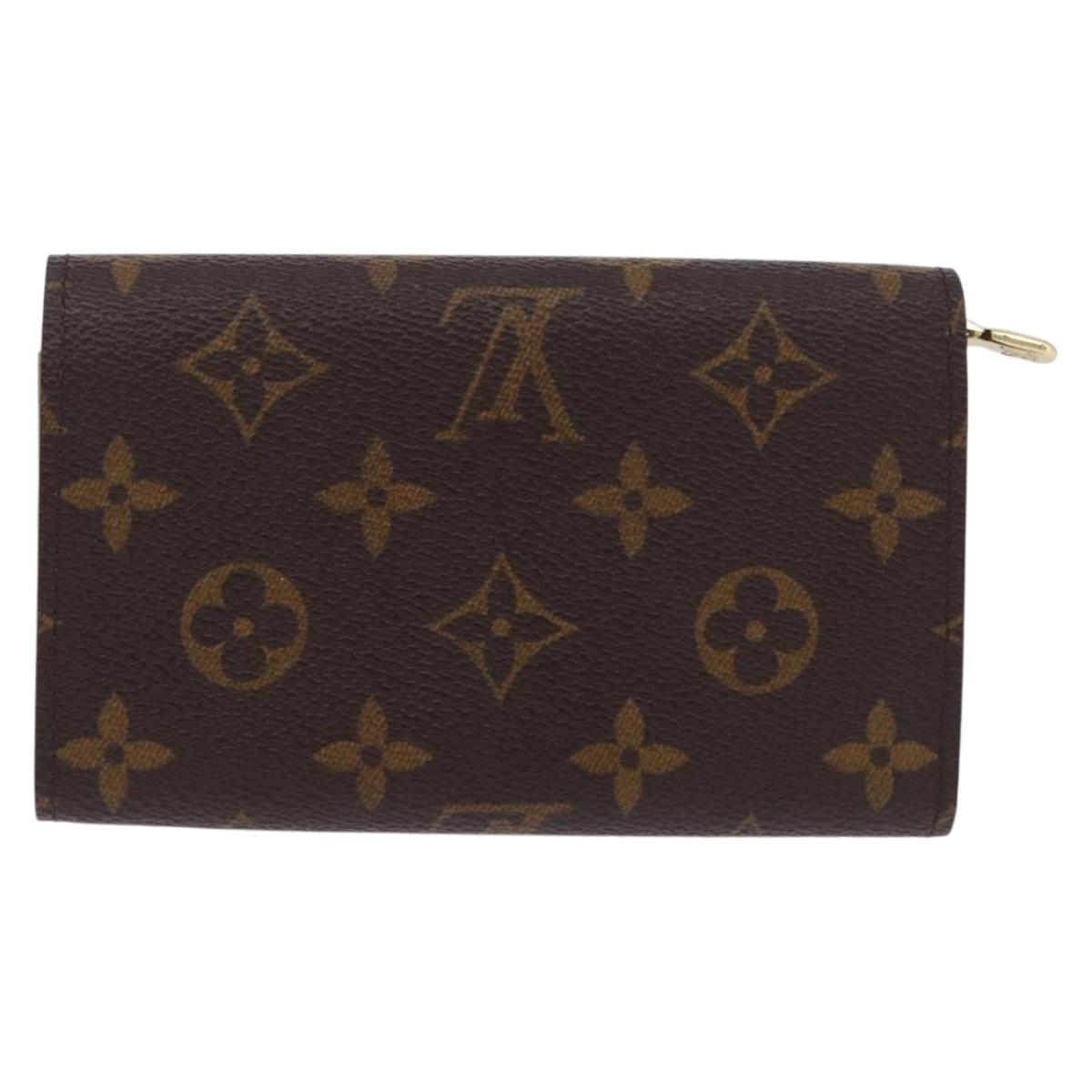 LOUIS VUITTON Monogram Porte Monnaie Billets Tresor Wallet M61730 Auth 192170A