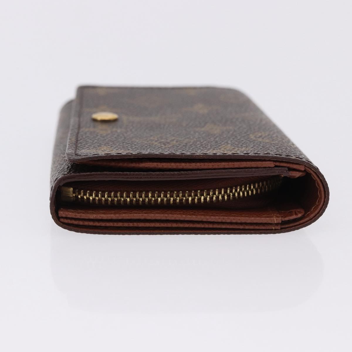 LOUIS VUITTON Monogram Porte Monnaie Billets Tresor Wallet M61730 Auth 192170A