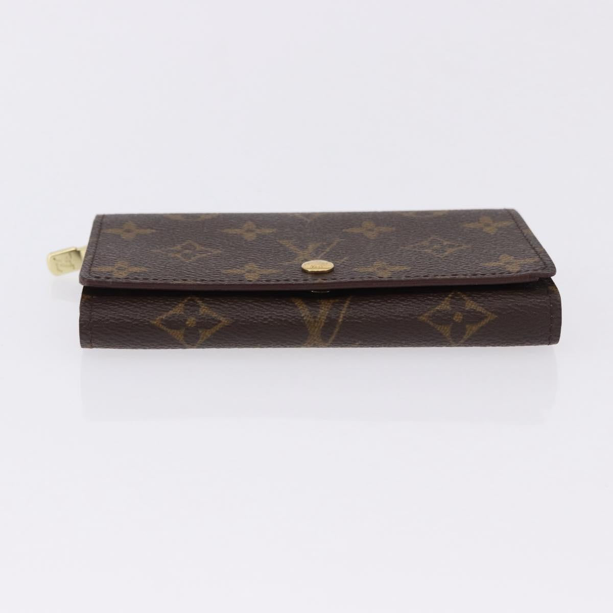LOUIS VUITTON Monogram Porte Monnaie Billets Tresor Wallet M61730 Auth 192170A