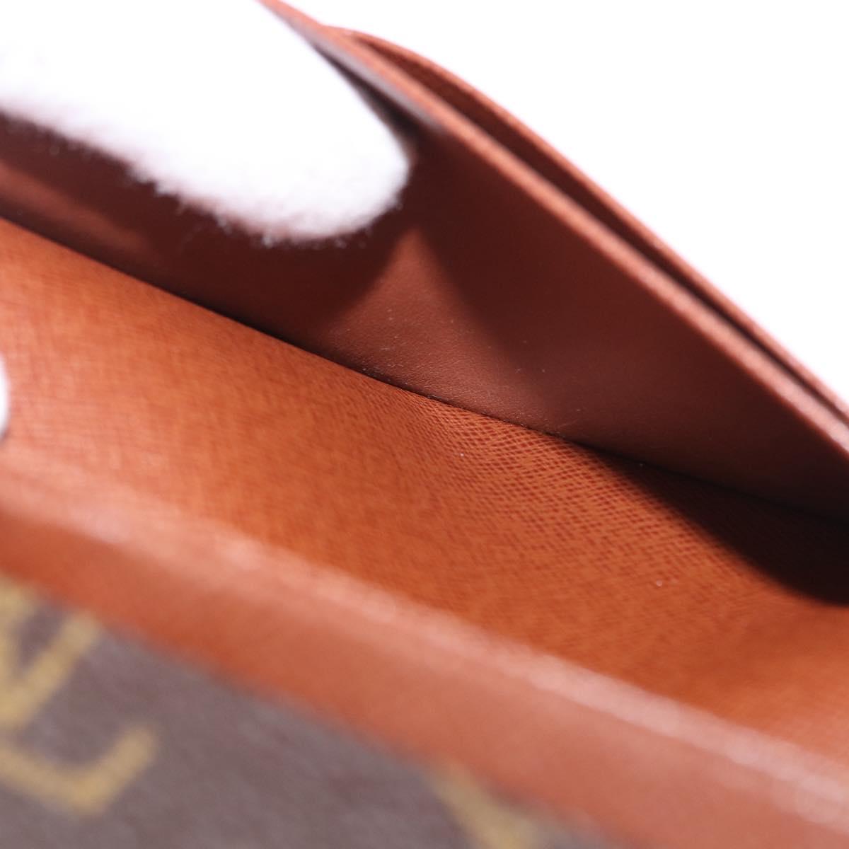 LOUIS VUITTON Monogram Porte Monnaie Billets Tresor Wallet M61730 Auth 192171A