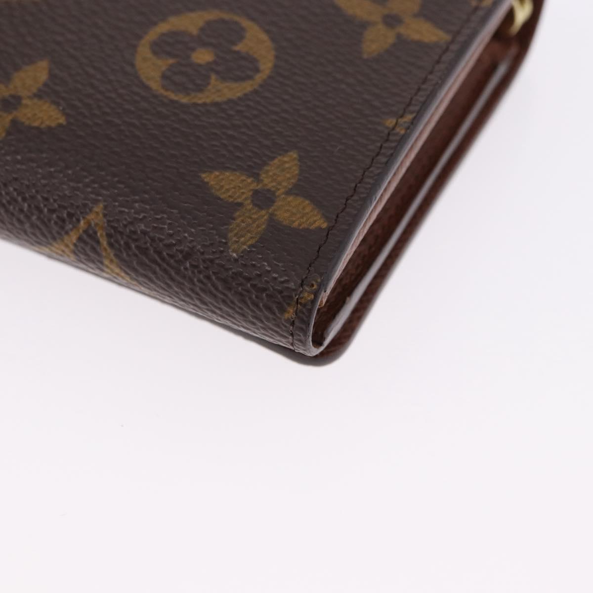 LOUIS VUITTON Monogram Porte Monnaie Billets Tresor Wallet M61730 Auth 192172V