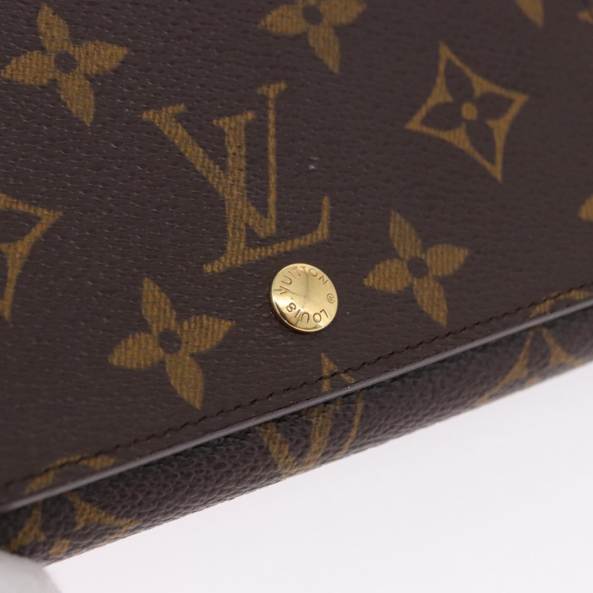 LOUIS VUITTON Monogram Porte Monnaie Billets Tresor Wallet M61730 Auth 192172V