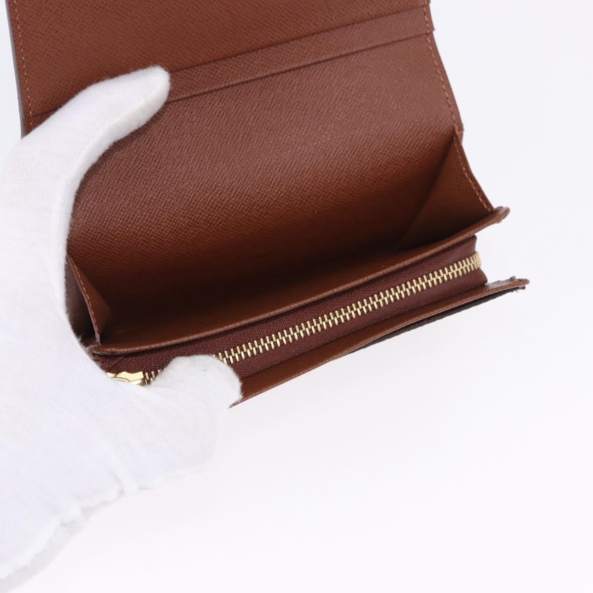 LOUIS VUITTON Monogram Porte Monnaie Billets Tresor Wallet M61730 Auth 192172V