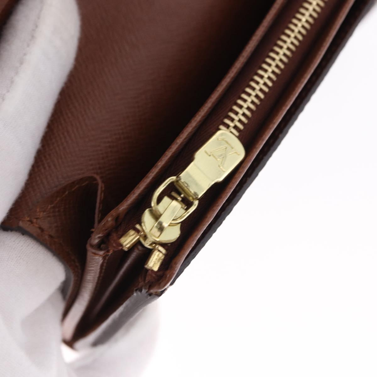 LOUIS VUITTON Monogram Porte Monnaie Billets Tresor Wallet M61730 Auth 192172V