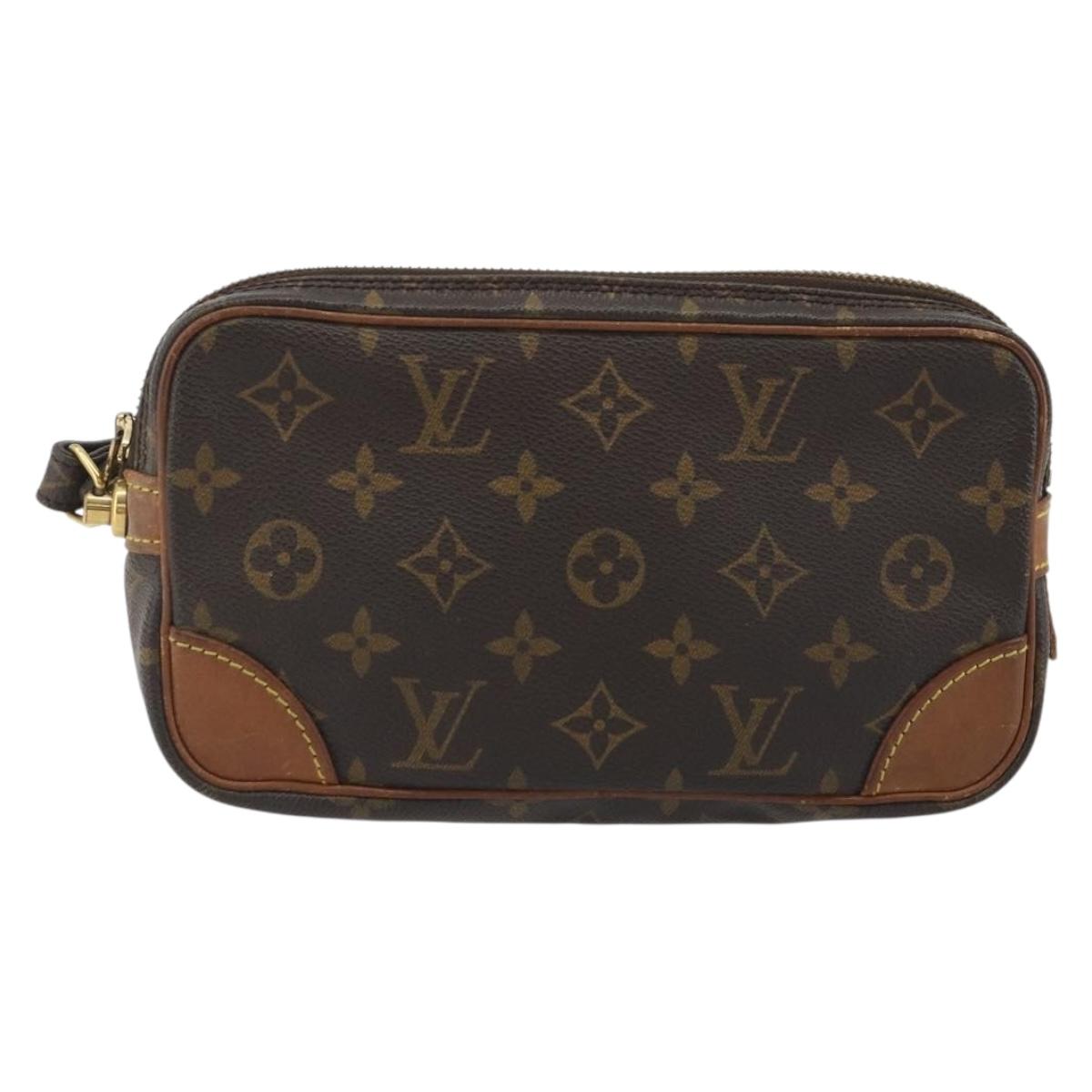 LOUIS VUITTON Monogram Marly Dragonne PM Clutch Bag M51827 LV Auth 192190