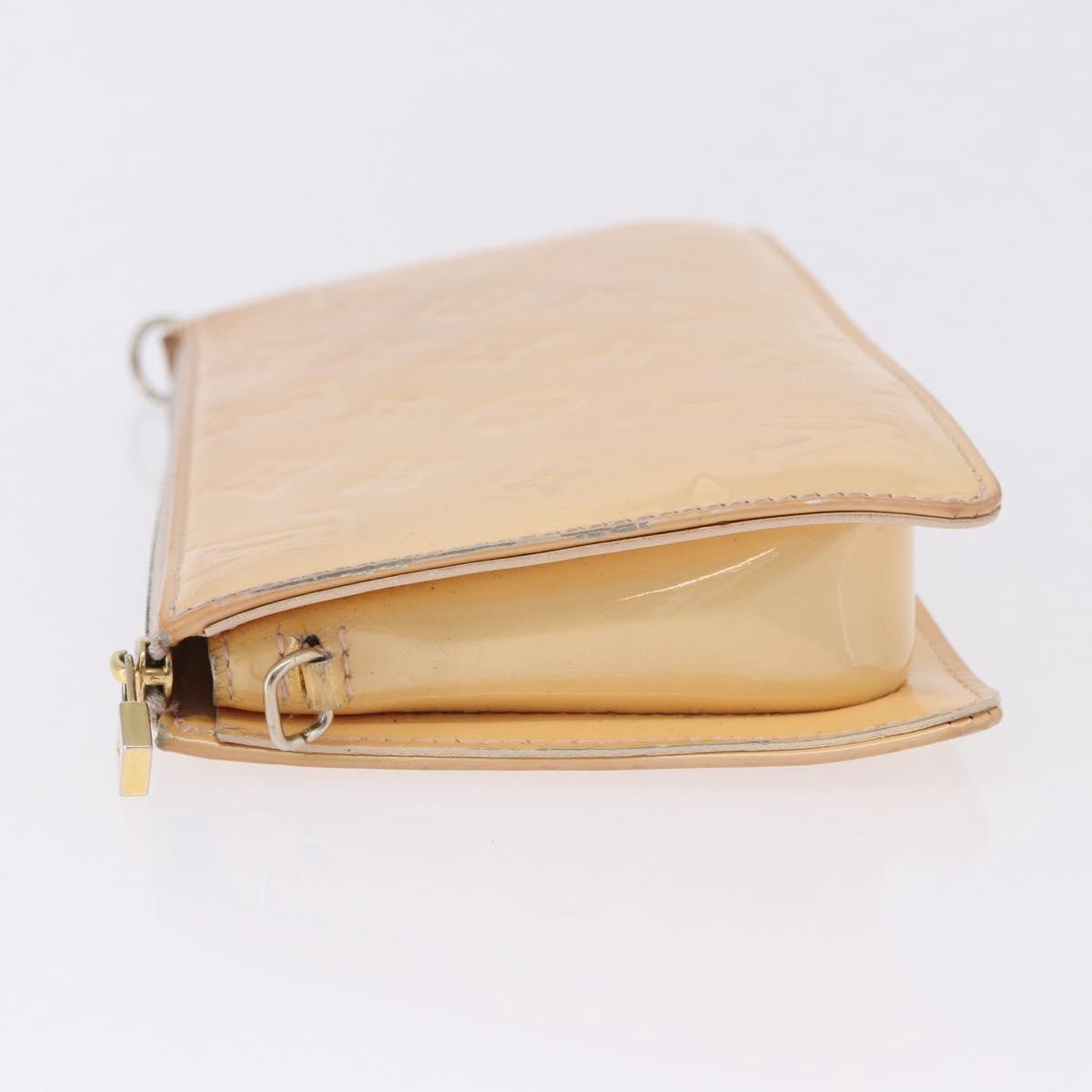 LOUIS VUITTON Vernis Lexington Pouch Marshmallow Pink M91057 LV Auth 192204