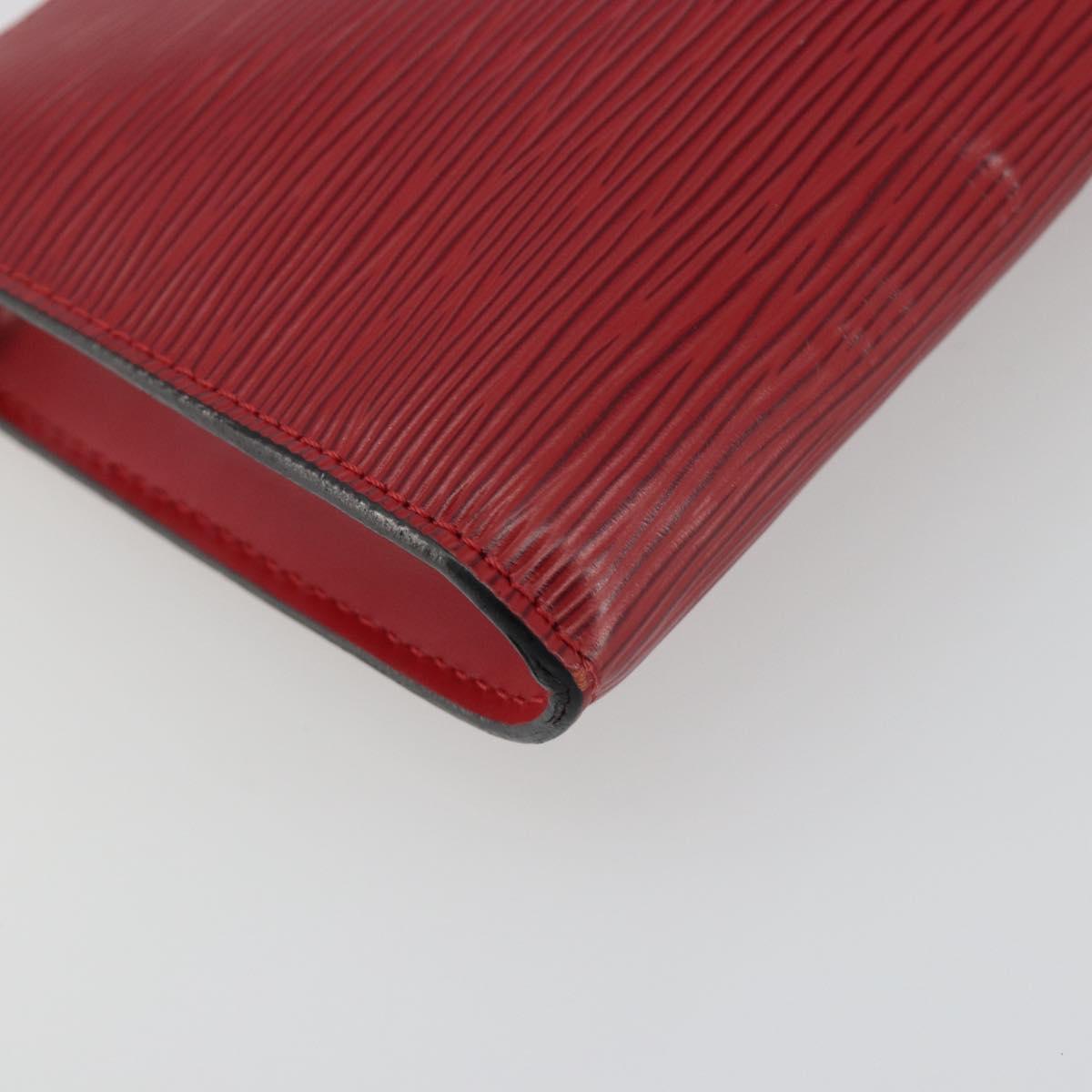 LOUIS VUITTON Epi Pochette Accessoires Pouch Red M52947 LV Auth 192205A