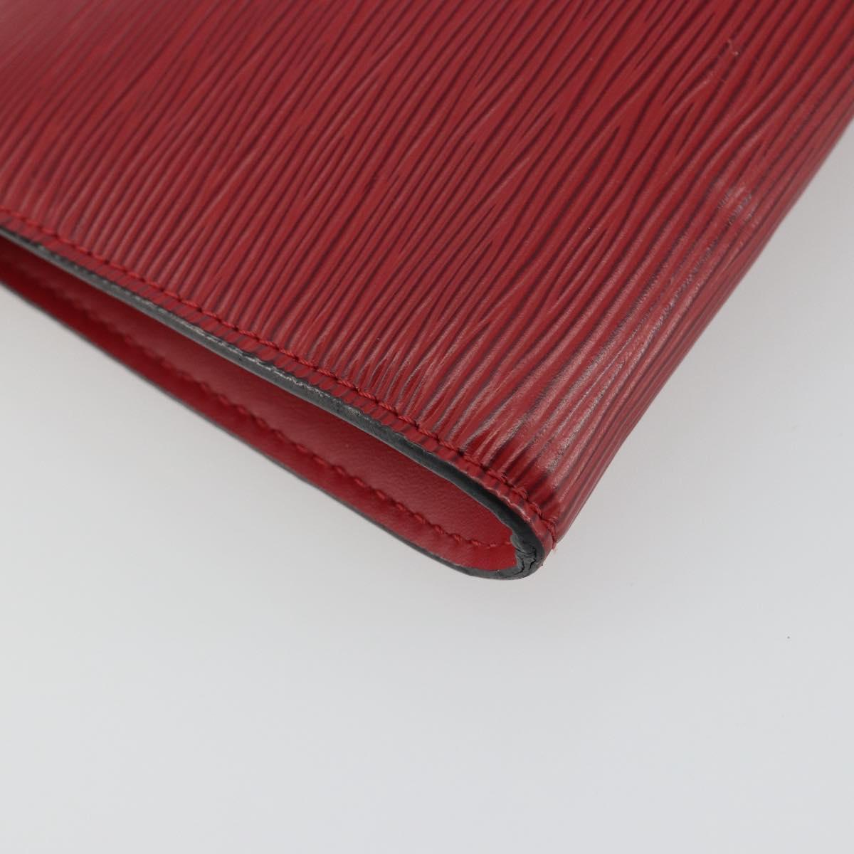 LOUIS VUITTON Epi Pochette Accessoires Pouch Red M52947 LV Auth 192205A