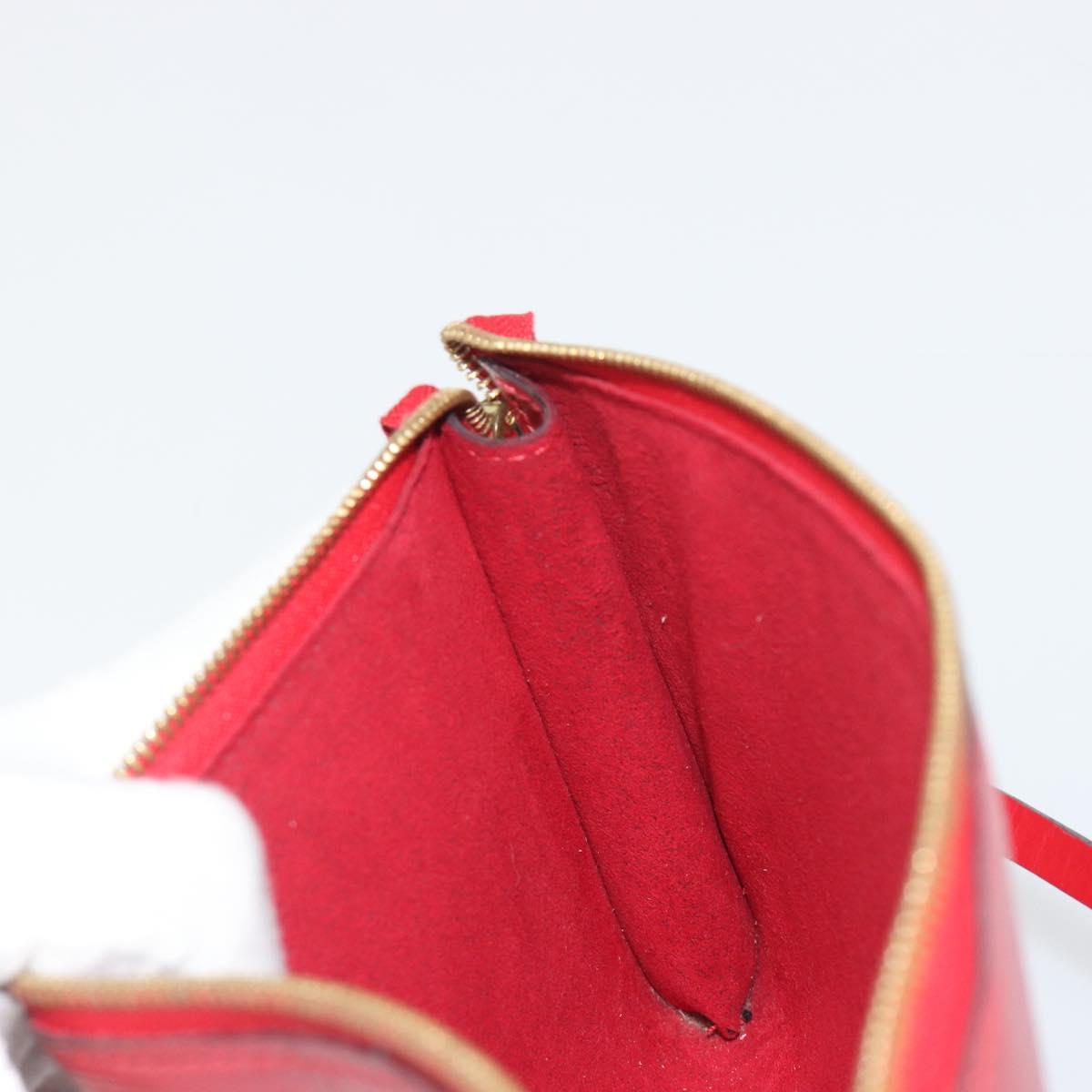 LOUIS VUITTON Epi Pochette Accessoires Pouch Red M52947 LV Auth 192205A