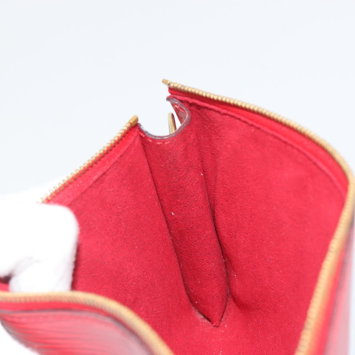 LOUIS VUITTON Epi Pochette Accessoires Pouch Red M52947 LV Auth 192205A
