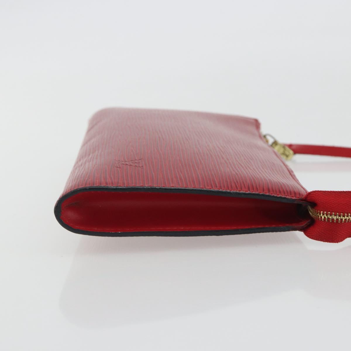 LOUIS VUITTON Epi Pochette Accessoires Pouch Red M52947 LV Auth 192205A