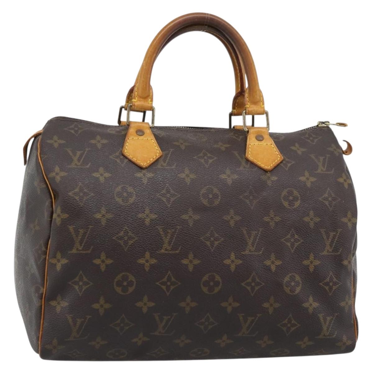 LOUIS VUITTON Monogram Speedy 30 Hand Bag M41526 LV Auth 192207