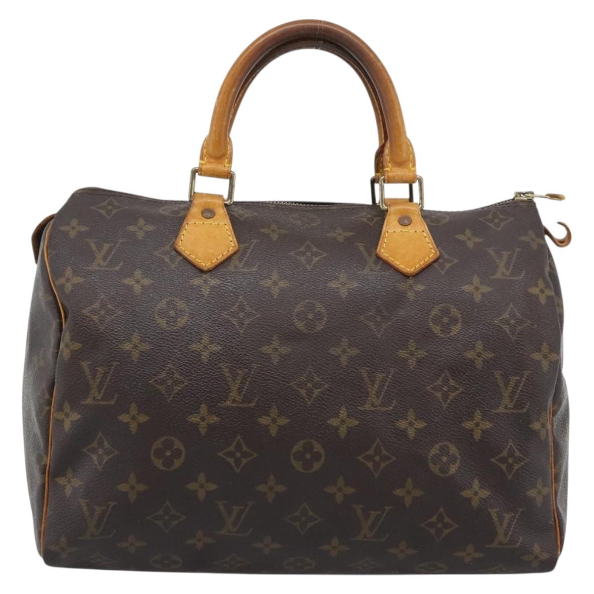 LOUIS VUITTON Monogram Speedy 30 Hand Bag M41526 LV Auth 192207