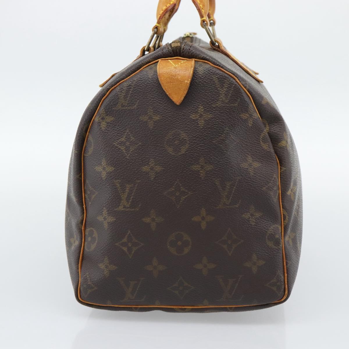 LOUIS VUITTON Monogram Speedy 30 Hand Bag M41526 LV Auth 192207
