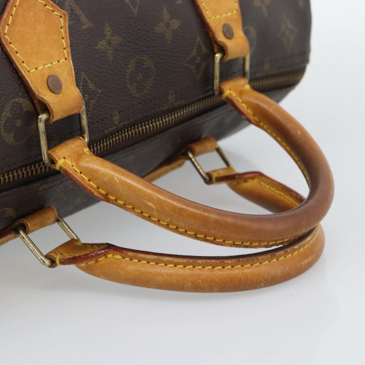 LOUIS VUITTON Monogram Speedy 30 Hand Bag M41526 LV Auth 192207
