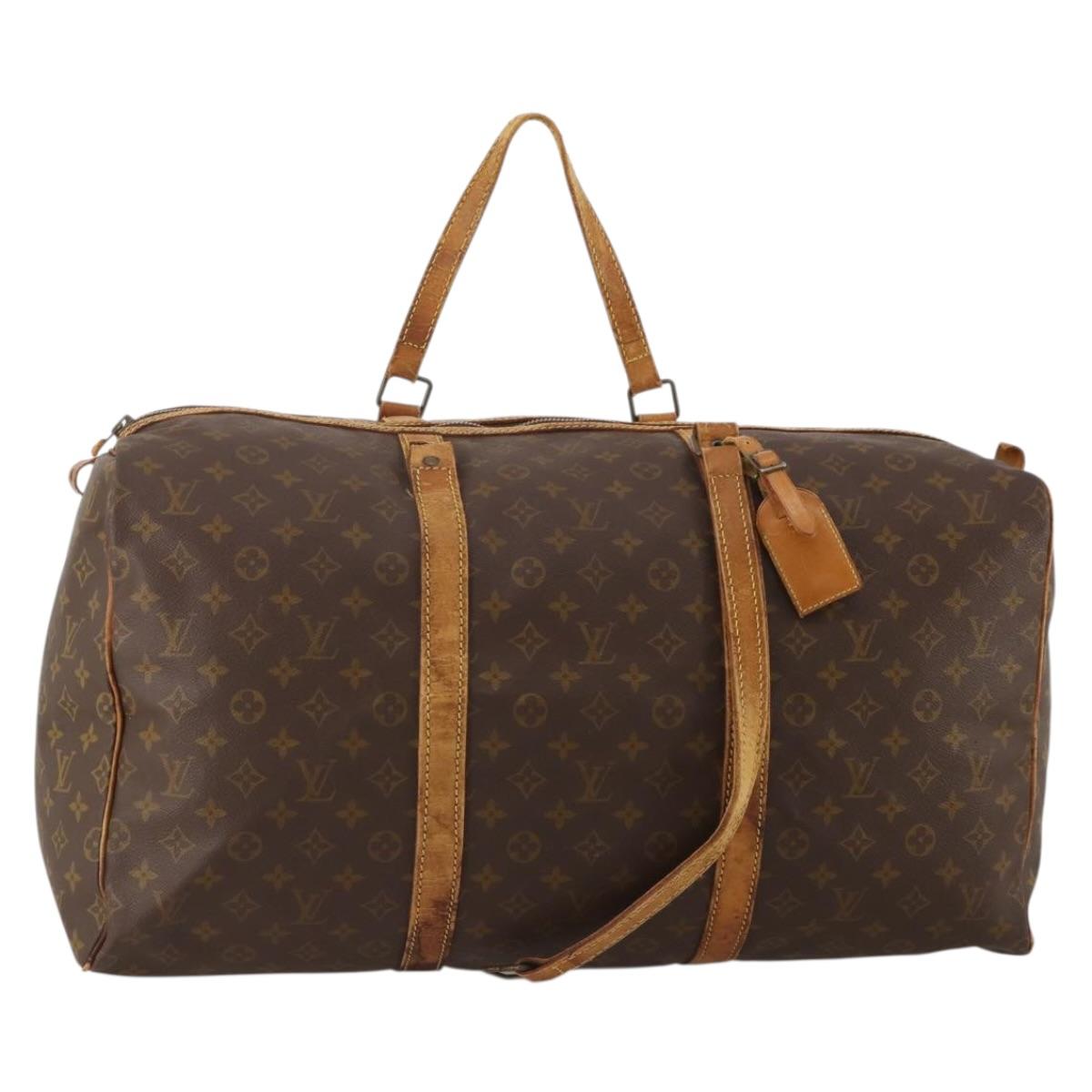LOUIS VUITTON Monogram Sac Souple 55 Boston Bag M41622 LV Auth 192208