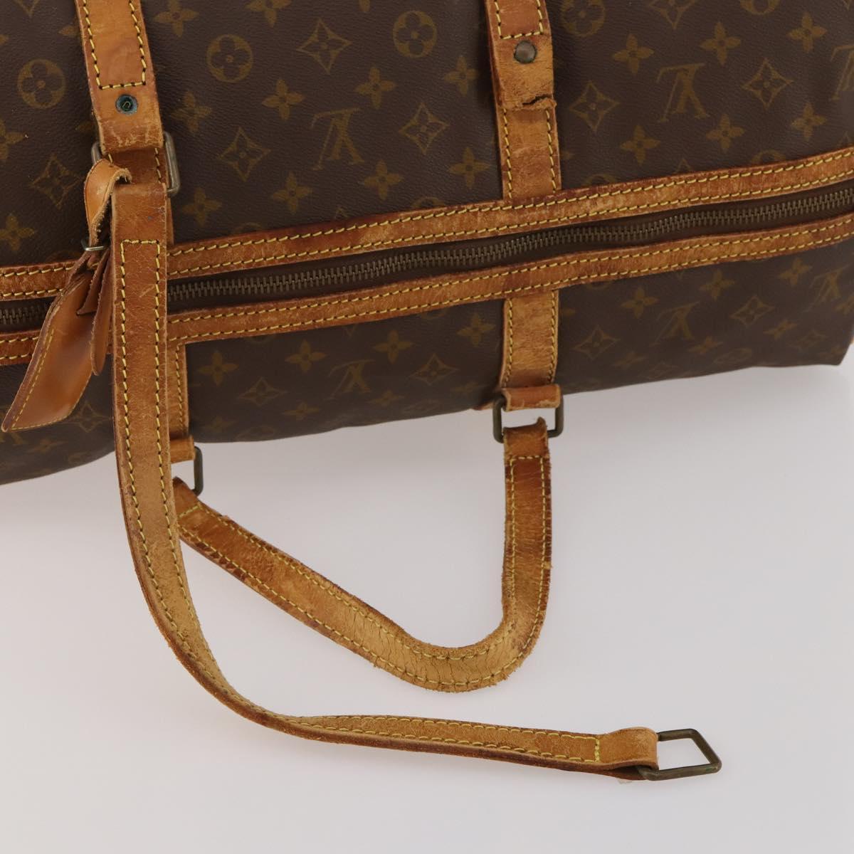 LOUIS VUITTON Monogram Sac Souple 55 Boston Bag M41622 LV Auth 192208
