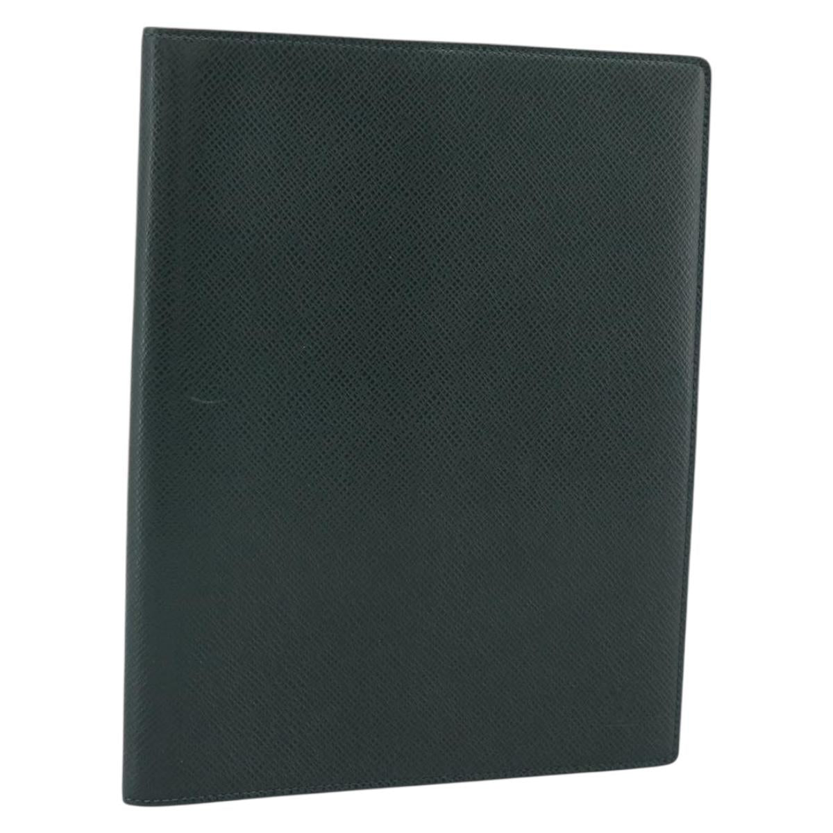 LOUIS VUITTON Taiga Agenda Bureau Day Planner Cover Epicea R20407 LV Auth 192213