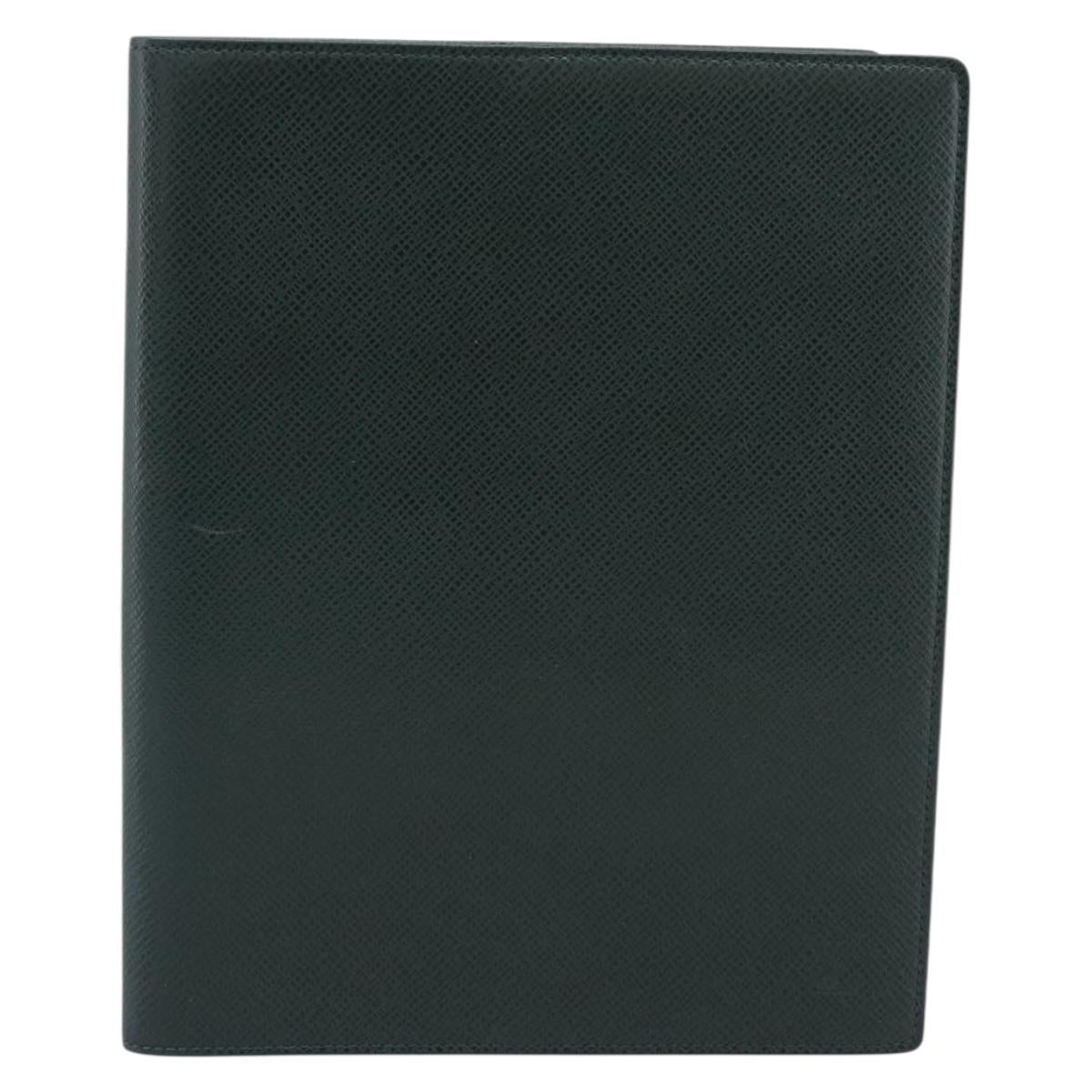 LOUIS VUITTON Taiga Agenda Bureau Day Planner Cover Epicea R20407 LV Auth 192213