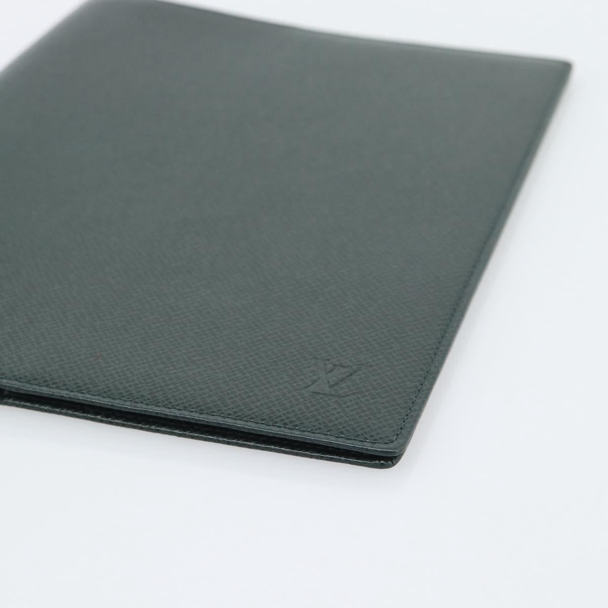 LOUIS VUITTON Taiga Agenda Bureau Day Planner Cover Epicea R20407 LV Auth 192213