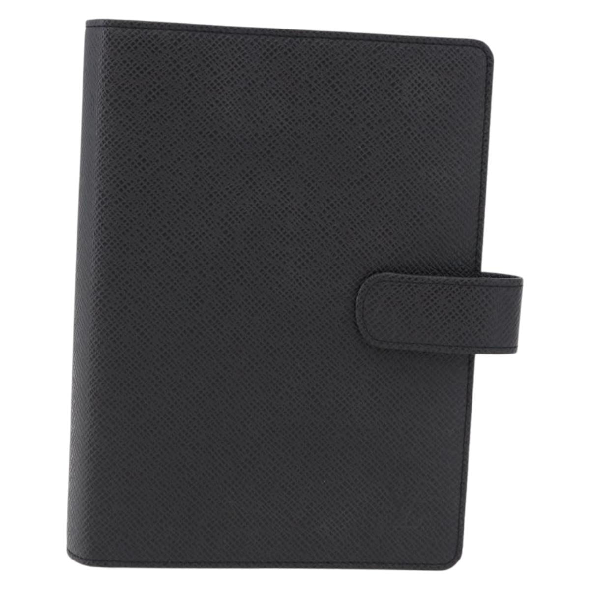LOUIS VUITTON Taiga Leather Agenda MM Planner Cover Ardoise R20222 Auth 192216