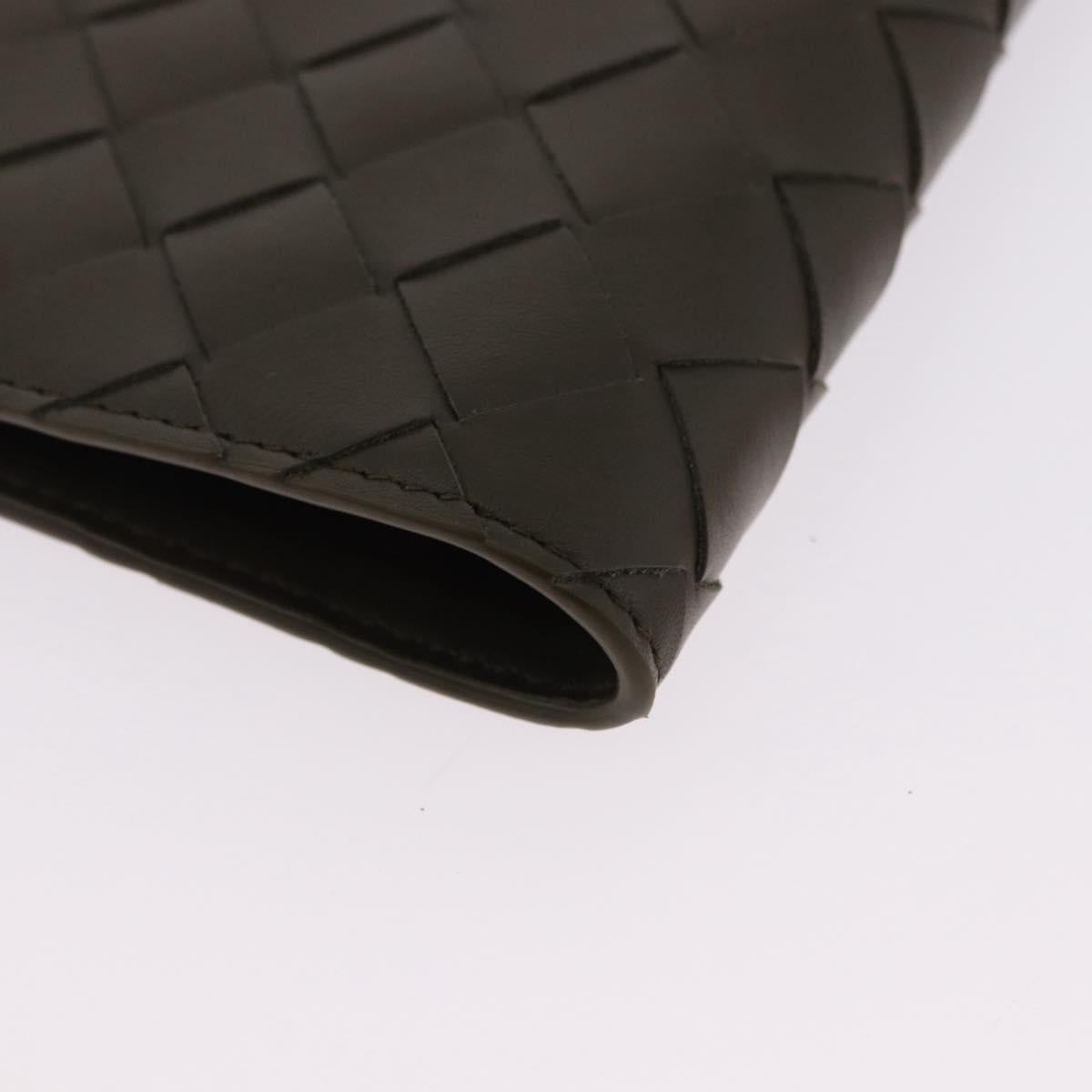 BOTTEGA VENETA INTRECCIATO Day Planner Cover Leather Khaki Auth 192226V