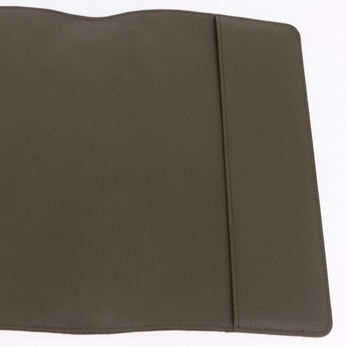 BOTTEGA VENETA INTRECCIATO Day Planner Cover Leather Khaki Auth 192226V