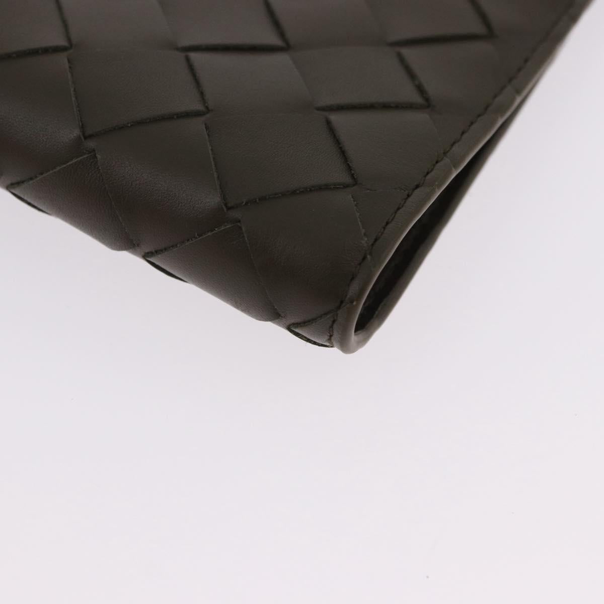 BOTTEGA VENETA INTRECCIATO Day Planner Cover Leather Khaki Auth 192226V