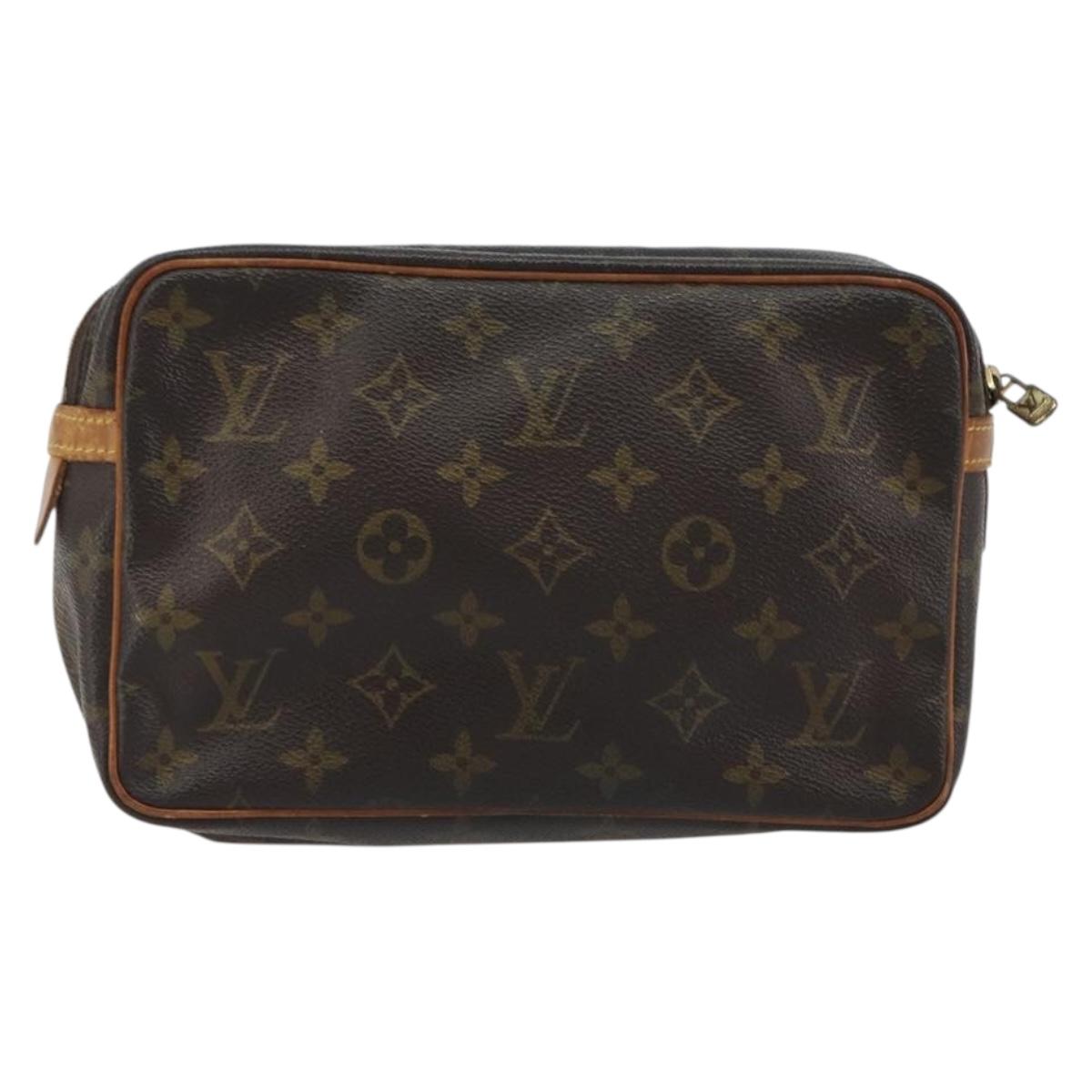 LOUIS VUITTON Monogram Compiegne 23 Clutch Bag M51847 LV Auth 192239