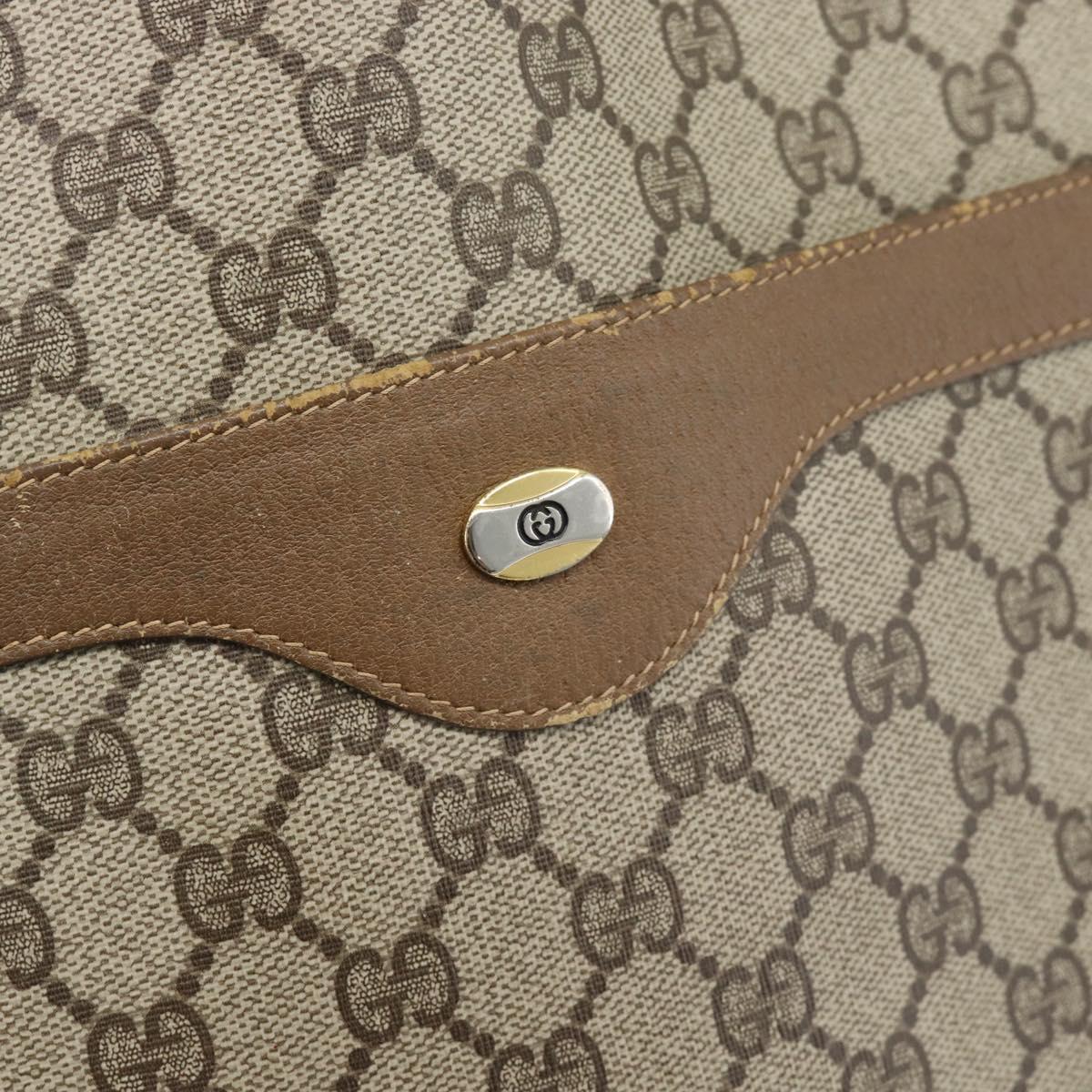 GUCCI GG Supreme Web Sherry Line Tote Bag PVC Beige Gold 40 02 003 Auth 192248