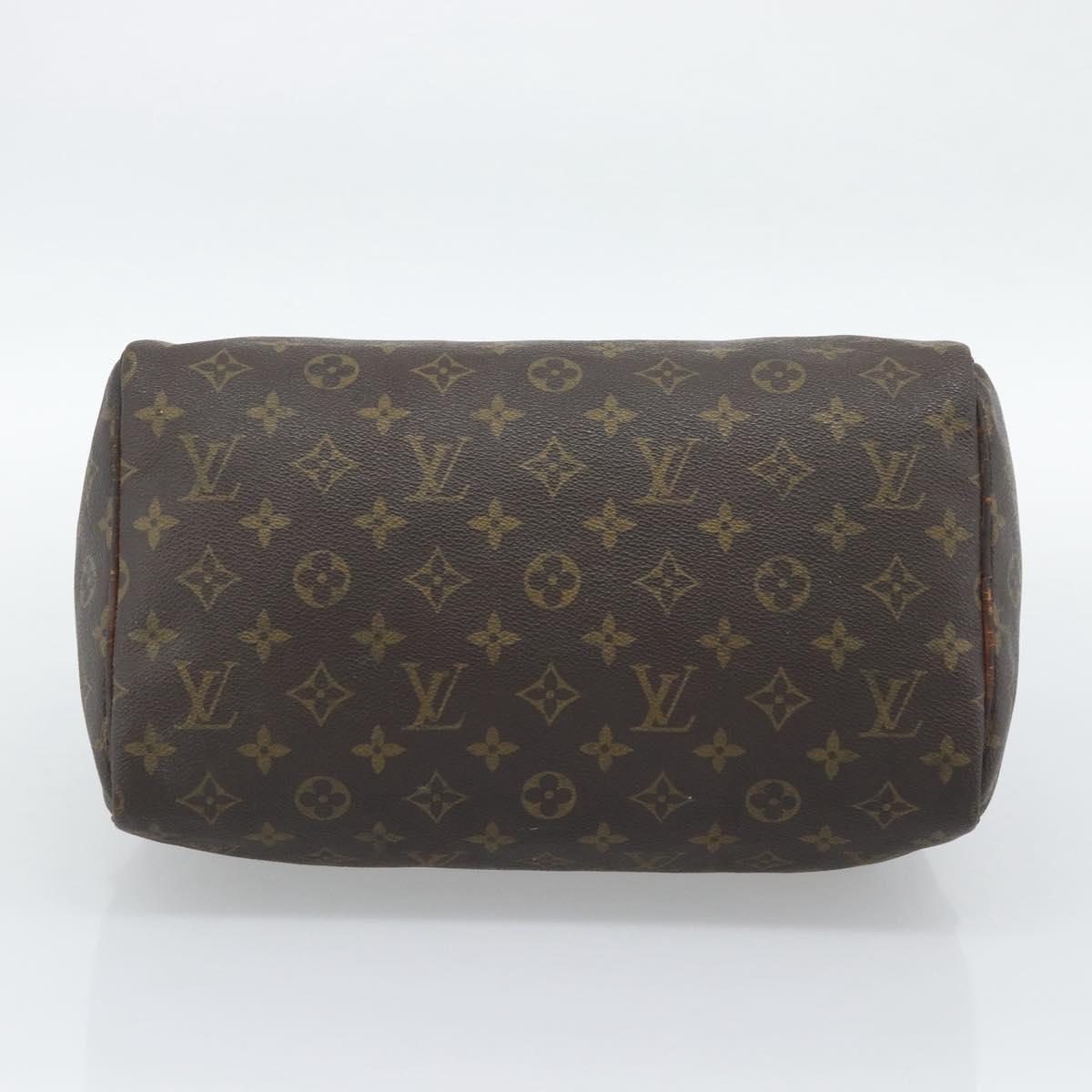LOUIS VUITTON Monogram Speedy 30 Hand Bag M41526 LV Auth 192252