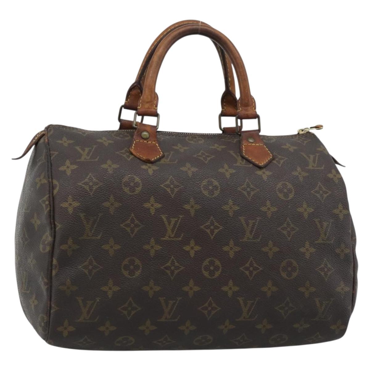 LOUIS VUITTON Monogram Speedy 30 Hand Bag M41526 LV Auth 192252