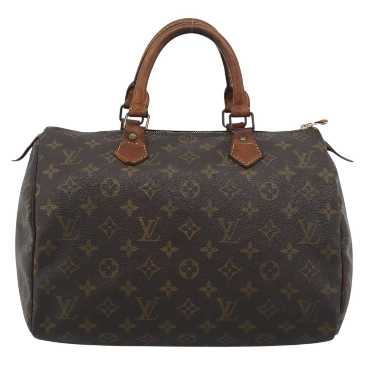 LOUIS VUITTON Monogram Speedy 30 Hand Bag M41526 LV Auth 192252