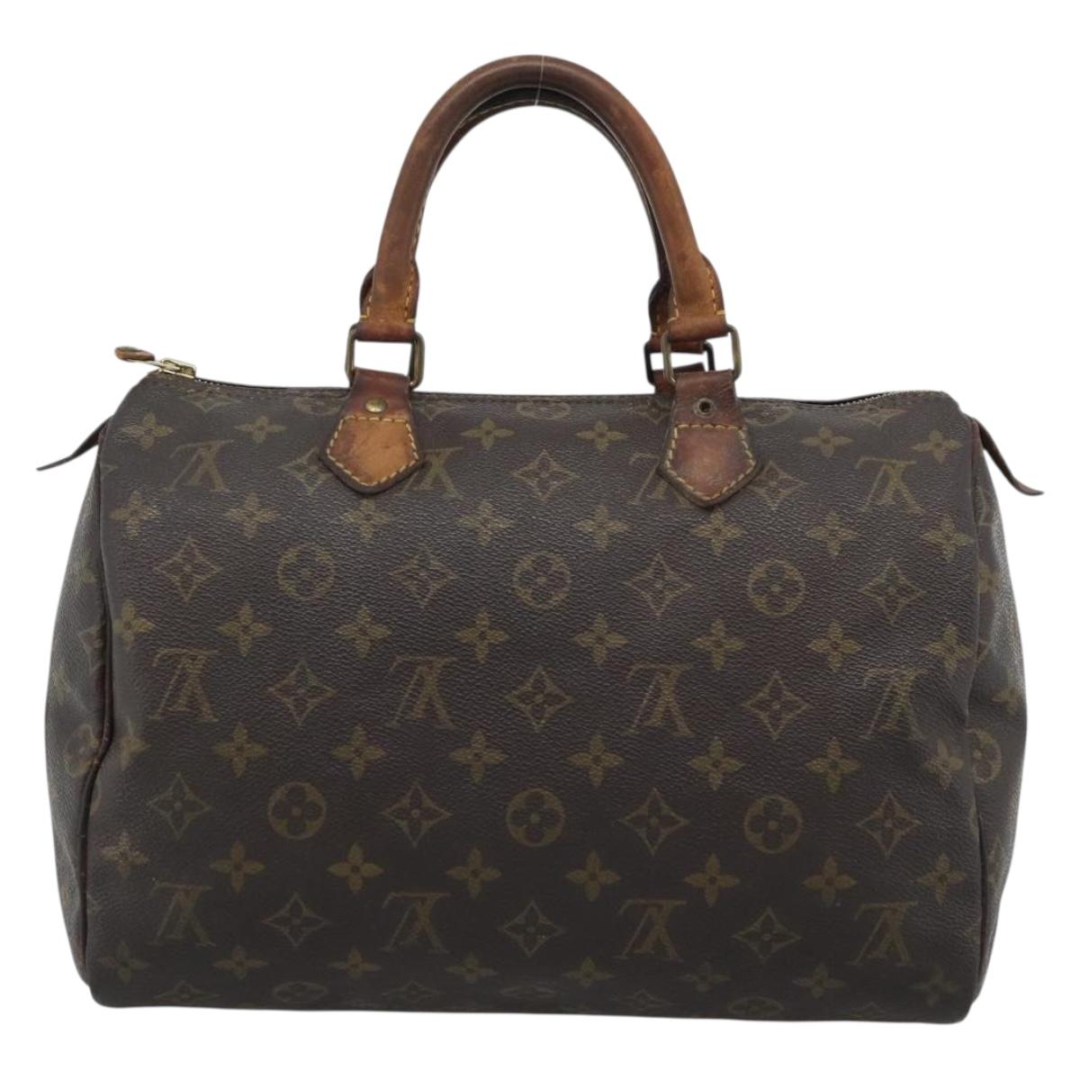 LOUIS VUITTON Monogram Speedy 30 Hand Bag M41526 LV Auth 192252