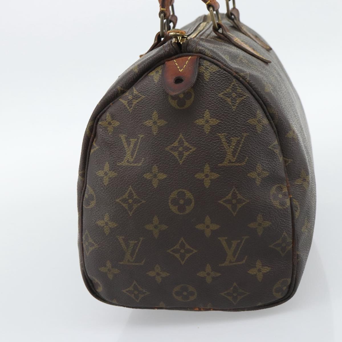 LOUIS VUITTON Monogram Speedy 30 Hand Bag M41526 LV Auth 192252